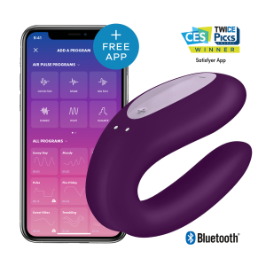 SATISFYER CONNECT – satisfyer - duble džio su programėle purpurinis