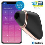 SATISFYER CONNECT – satisfyer - meilės triangulis oraus pulso stimuliatorius ir vibratorius juodas
