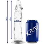 X RAY - Skaidrus realistiškas dildo 21 cm