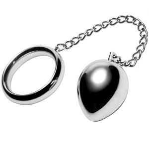 METAL HARD – penio žiedas 45mm + grandinė su metaliniu kamščiu