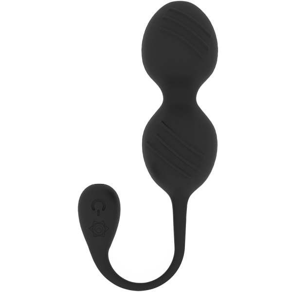 RITHUAL – nisha įkraunamos vibruojantys kegel kamštukai juodi - Image 2