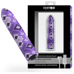 CUSTOM BULLETS - Purpurinė Įkraunama Vibruojanti Kulka