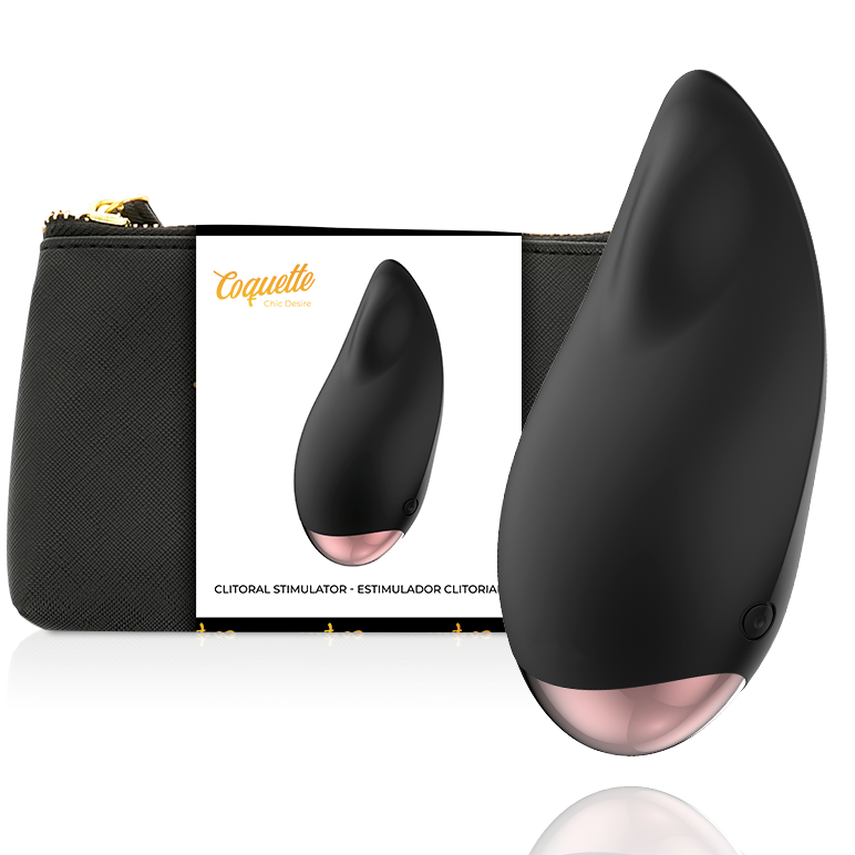 COQUETTE TOYS – coquette chic desire - kliutorinis stimuliatorius juodas / auksinis kapliukas