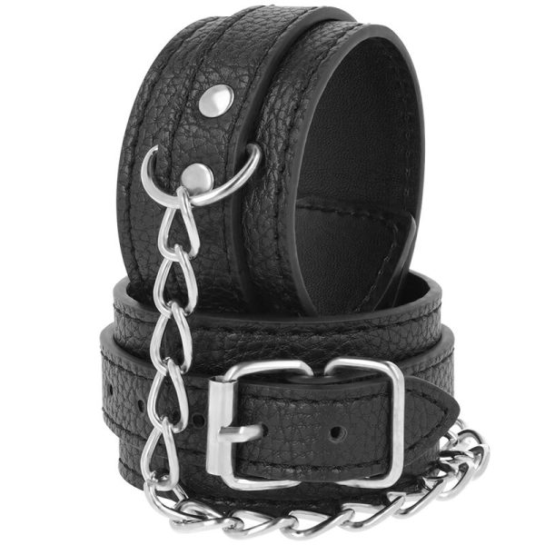 DARKNESS BONDAGE – darkness - juodi textūruoti odos ankletai - Image 2