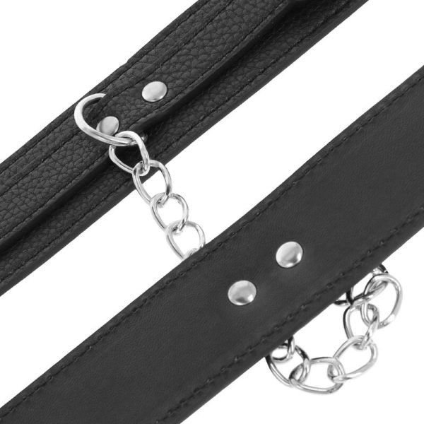 DARKNESS BONDAGE – darkness - juodi textūruoti odos ankletai - Image 3