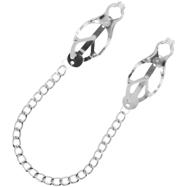 DARKNESS BONDAGE – darkness - metaliniai nipple spaustukai su grandine - Image 2