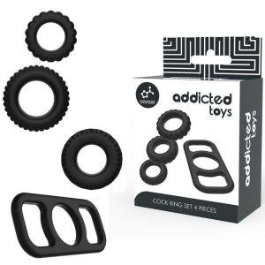 ADDICTED TOYS – penio žiedų rinkinys 4 vnt.