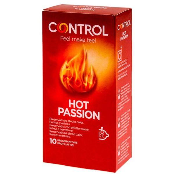 CONTROL CONDOMS – control - karšta aistra šildantis efektas 10 vienetų