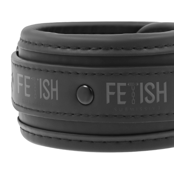 FETISH SUBMISSIVE BONDAGE – fetish submissive - veganiškos odos kulkšnies apyrankės su neopreno paddingu - Image 3