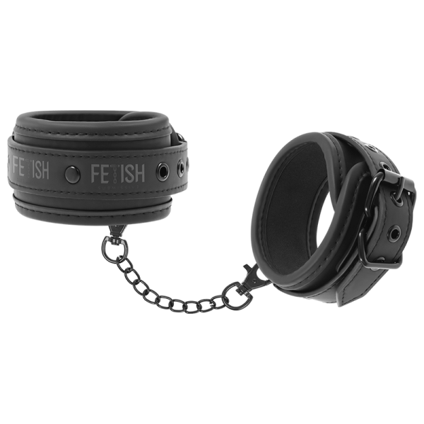 FETISH SUBMISSIVE BONDAGE – fetish submissive - veganiškos odos kulkšnies apyrankės su neopreno paddingu - Image 2