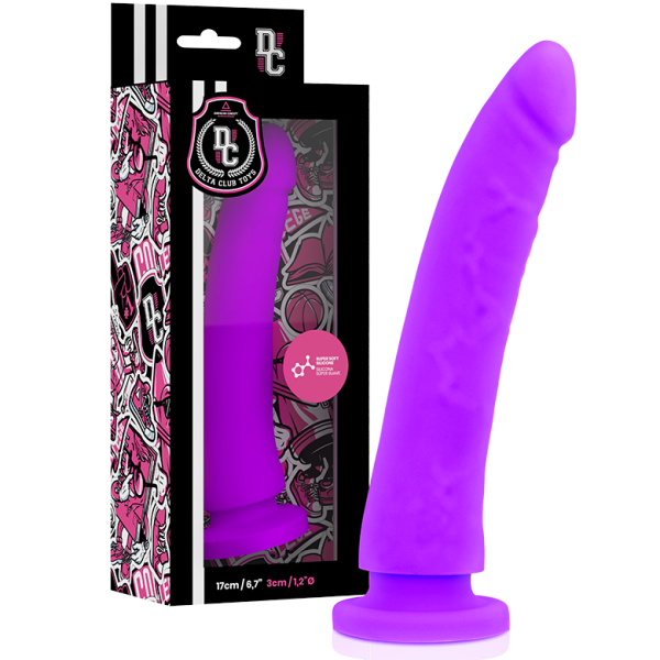 DELTACLUB – delta club - žiedo formos dildo lavandos spalvos medicininis silikonas 17 cm -o- 3 cm - Image 2