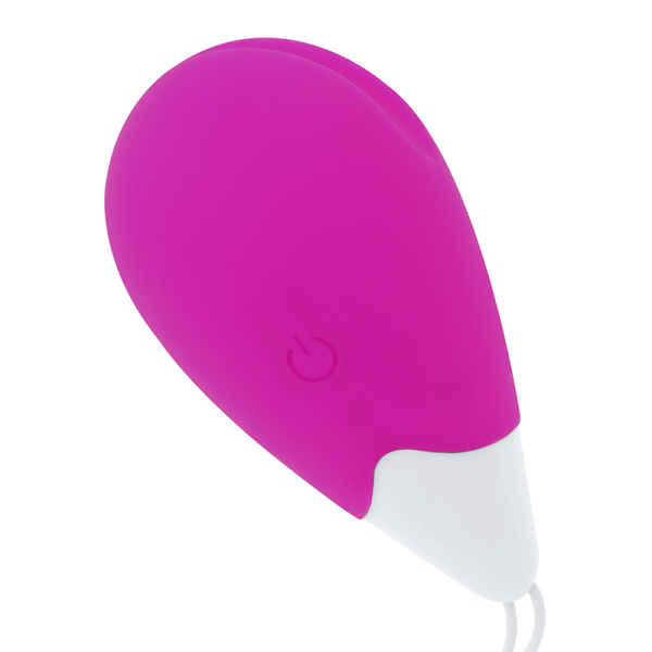 OHMAMA STIMULATING – ohmama - textūruotas vibracinis kiaušinis 10 režimų purpurinis ir baltai - Image 3