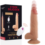 CYBER SILICOCK - Nuotolinio valdymo realistiškas vibratorius