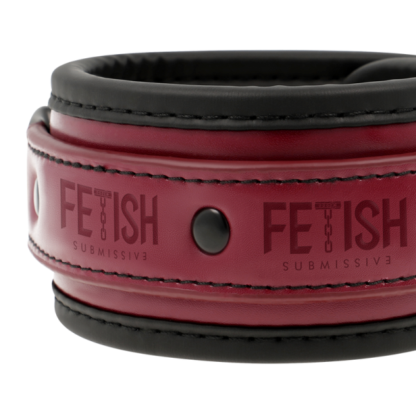 FETISH SUBMISSIVE DARK ROOM – veganinės odos anklestės su neopreno paddingu - Image 3