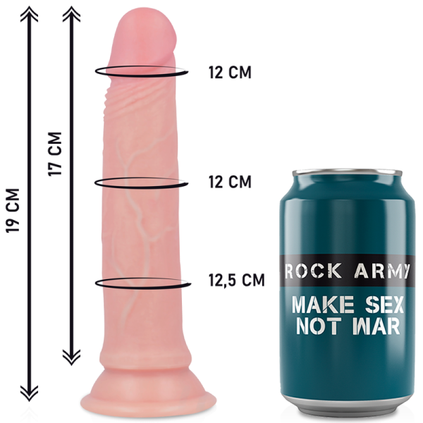ROCK ARMY – ROCK ARMY - diržas + liquid silicone dildo premium avenger 19 cm -o- 3.98 cm - Image 3