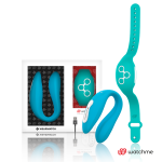 WEARWATCH - DUAL PLEASURE VIBRATOR INDIGO/AQUAMARINE