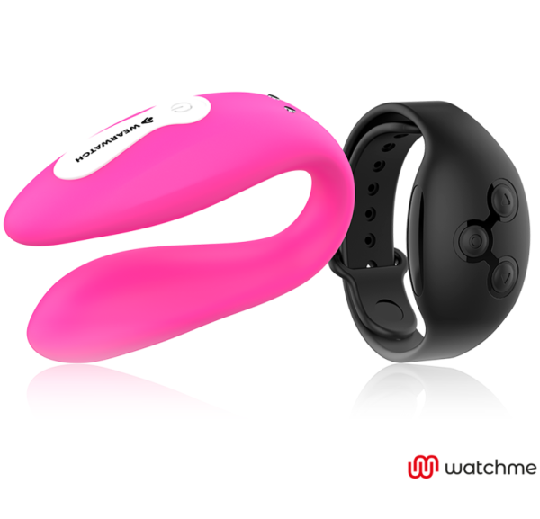 WEARWATCH – žiūrėk man dvi technologijos vibratorius fuchsia/juodas - Image 2