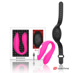 WEARWATCH – žiūrėk man dvi technologijos vibratorius fuchsia/juodas