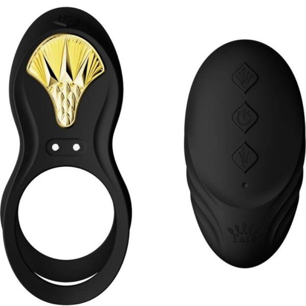 ZALO - BAYEK VIBRATING COUPLES RING BLACK - Image 2