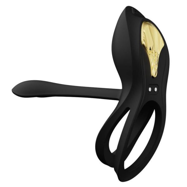 ZALO - BAYEK VIBRATING COUPLES RING BLACK - Image 8