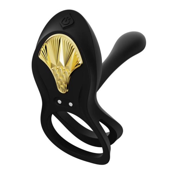 ZALO - BAYEK VIBRATING COUPLES RING BLACK - Image 3