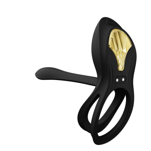 ZALO - BAYEK VIBRATING COUPLES RING BLACK - Image 9