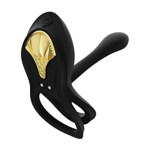 ZALO - BAYEK VIBRATING COUPLES RING BLACK - Image 12