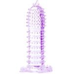 BAILE - PENIS SHEATH WITH STIMULATING POINTS PURPLE 14 CM