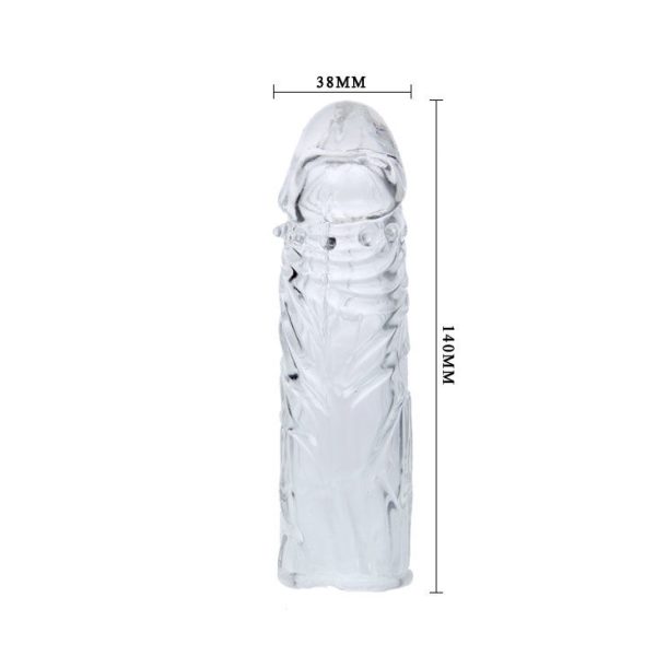 BAILE - TRANSPARENT SILICONE PENIS COVER 13 CM - Image 7