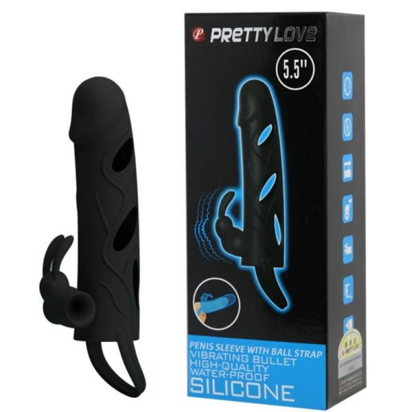PRETTY LOVE - SILICONE COVER WITH VIBRATION 14 CM 1.0 - Image 9