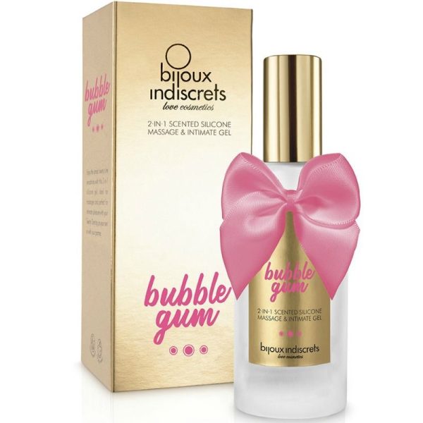 BIJOUX - BUBBLE GUM GEL 2 IN 1 SILICONE STRAWBERRY GUM 100 ML - Image 3