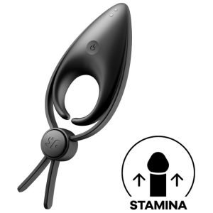SATISFYER - SNIPER VIBRATORIUS ŽIEDAS JUODAS