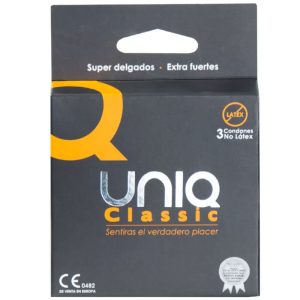 UNIQ - Klasikiniai be latekso prezervatyvai 3 vnt.