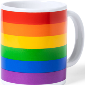 PRIDE - Vaivorykštės Vėliavos Puodelis