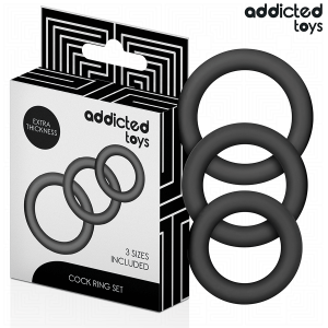 ADDICTED TOYS - Silikoninių žiedų rinkinys 1