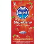 SKINS - Braškių Premium Prezervatyvai 8 vnt.