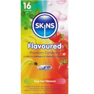 SKINS - 16 skonio prezervatyvų rinkinys