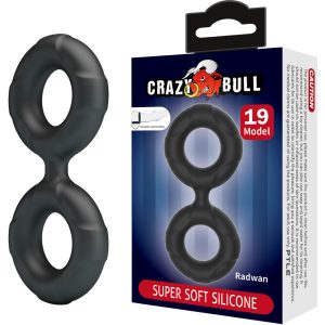 CRAZY BULL - Dvigubas Silikoninis Žiedas 19