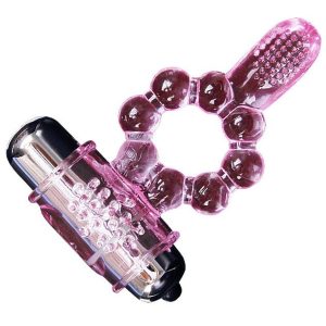 BAILE – SILIKONINIS ŽIEDAS SU 10 VIBRACIJŲ