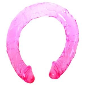 BAILE - ROŽINIS DVIPUSIS DILDĖ 44.5 CM