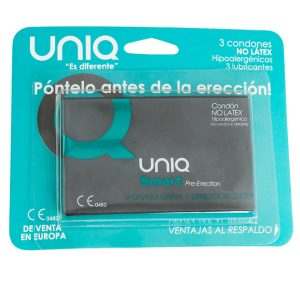 UNIQ - SMART BE LATEKSO PRE-ERECTION KONDOMAI 3 VNT.