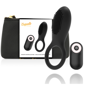 COQUETTE CHIC DESIRE - Juodas/Geltonas vibracinis žiedas