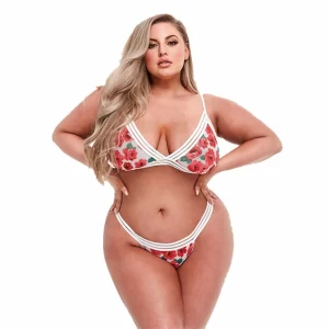 Baci Queen Size Nėrinių Liemenėlė ir Kelnaitės