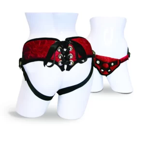 Sportsheets Sunrise Lace Corsette Harness Red