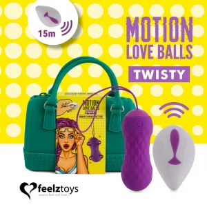 FeelzToys Motion Love Balls Twisty - Rožiniai