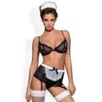 Obsessive Maidme L/XL - 5 dalių tarnaitės kostiumas