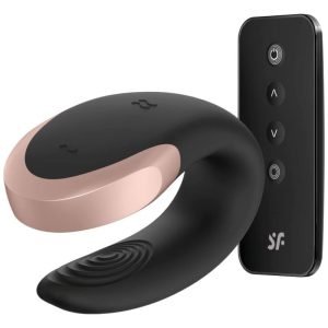SATISFYER - Double Love Vibratorius Juodas