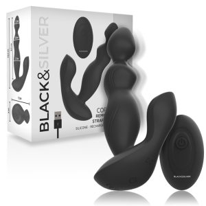 BLACK&SILVER - CORA ANALINIS KIŠTUKAS SILIKONINIS SU NUOTOLINIU V