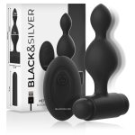 BLACK&amp;SILVER - TUCKER MAŽAS SILIKONINIS ANALINIS KIŠTUKAS NUOTOLI