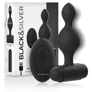 BLACK&SILVER - TUCKER MAŽAS SILIKONINIS ANALINIS KIŠTUKAS NUOTOLI